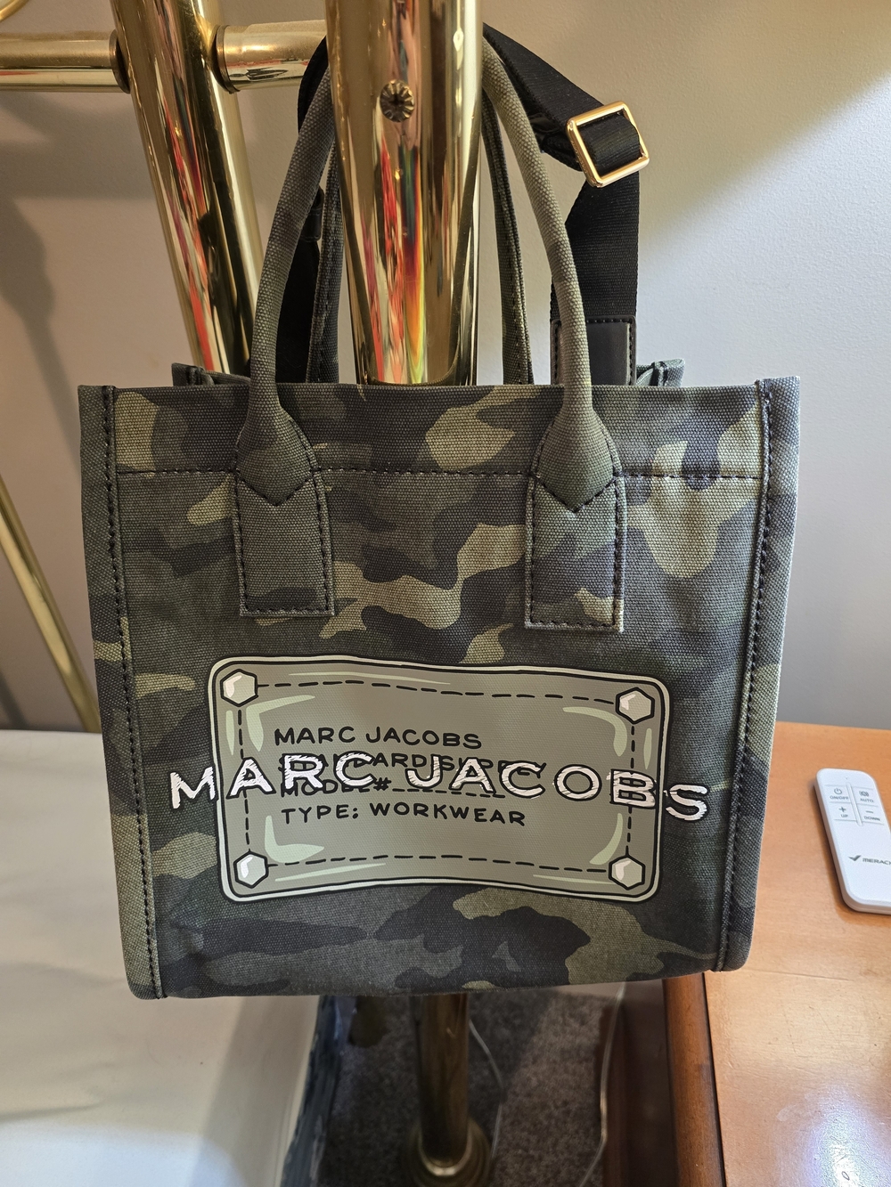 Marc Jacobs Women's Camo Tote Bag - Green Camouflage New Without Tags
